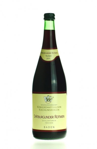 Königschaffhauser Spätburgunder Rotwein Liter Qualitätswein trocken 2018